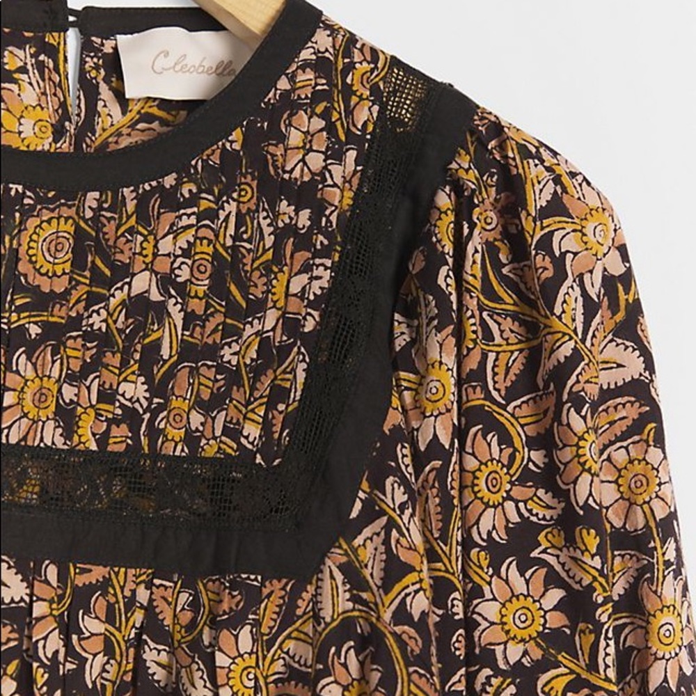 ✨ Anthropologie Rafia Lace Blouse Sz M - Picture 3 of 10